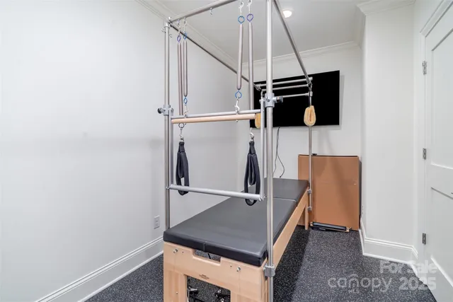 a view of empty room with windows