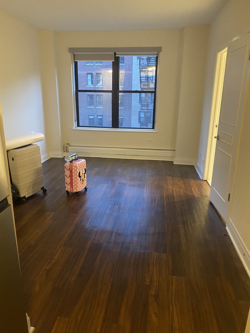 200 East Chestnut Street, Unit 1607 Chicago, IL 60611 - Photo 1 of 6 a view of room with window and wooden floor