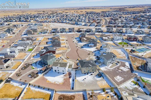 an aerial view of a city