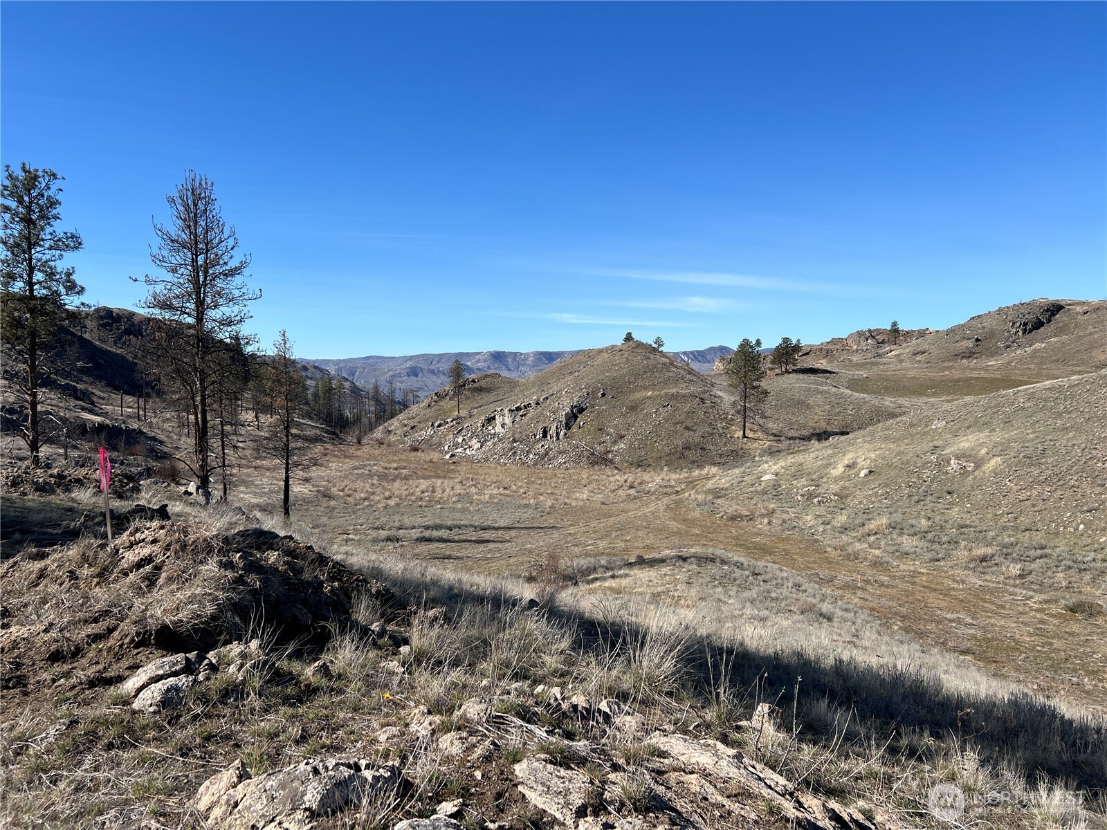 -nna Nna Soap Lake Road Okanogan, WA 98840 - Photo 7 of 15 a view of a dry yard with wooden fence