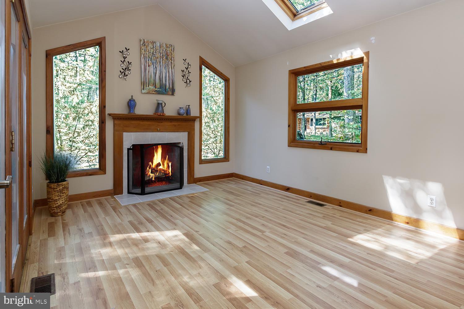 205 Migazee Trail Medford Lakes, NJ 08055 - Photo 15 of 38 Dining room with wood burning fireplace