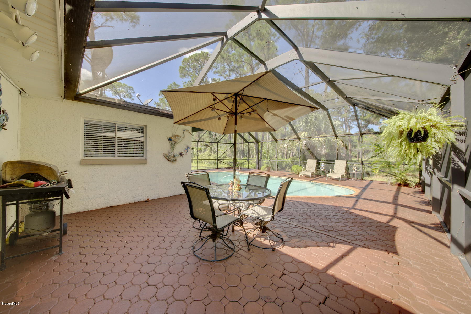 3875 Burton Road Grant Valkaria, FL 32950 - Photo 37 of 44 Screen Enclosed Patio