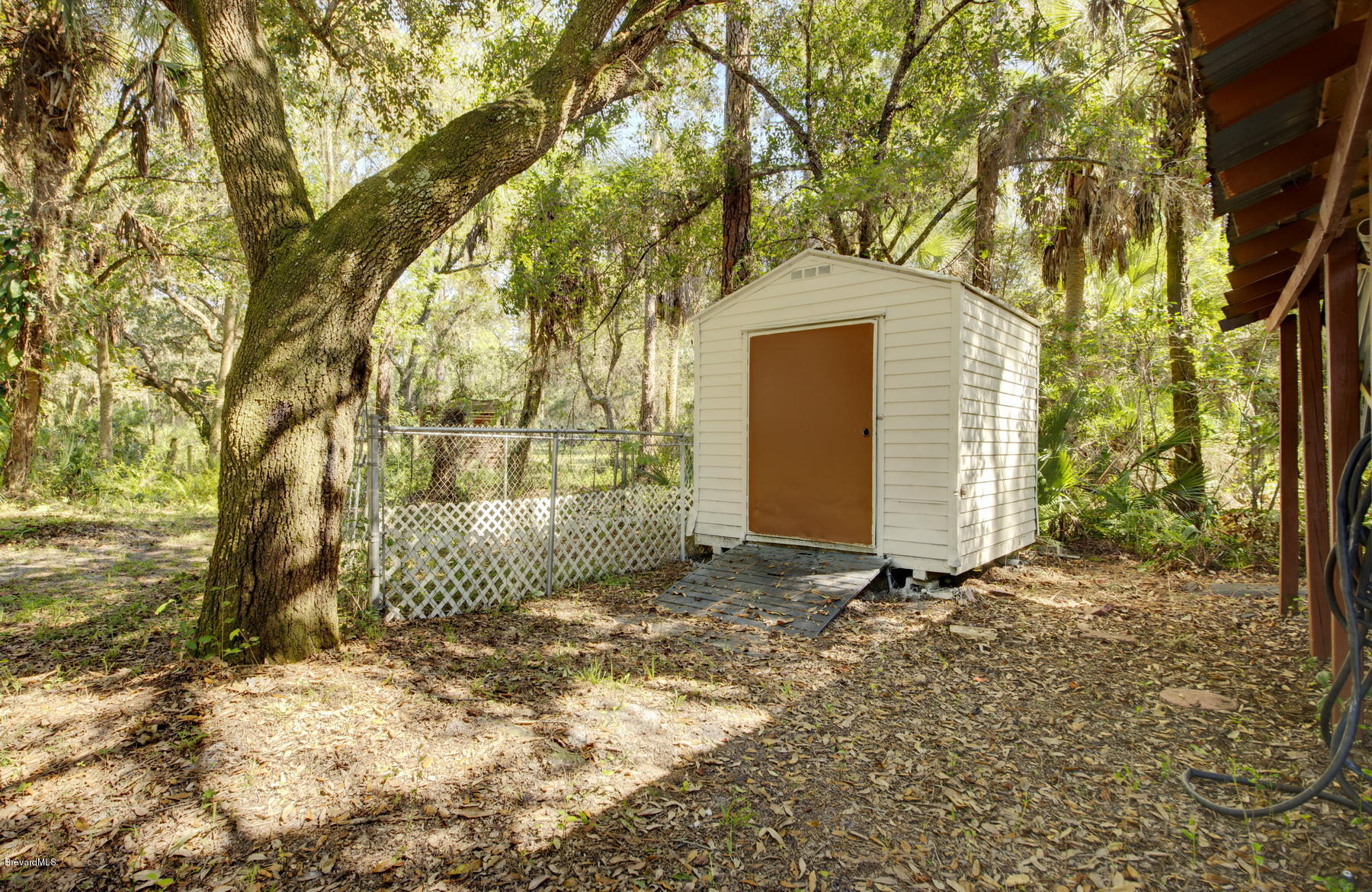 3875 Burton Road Grant Valkaria, FL 32950 - Photo 41 of 44 Shed & Dog Pin