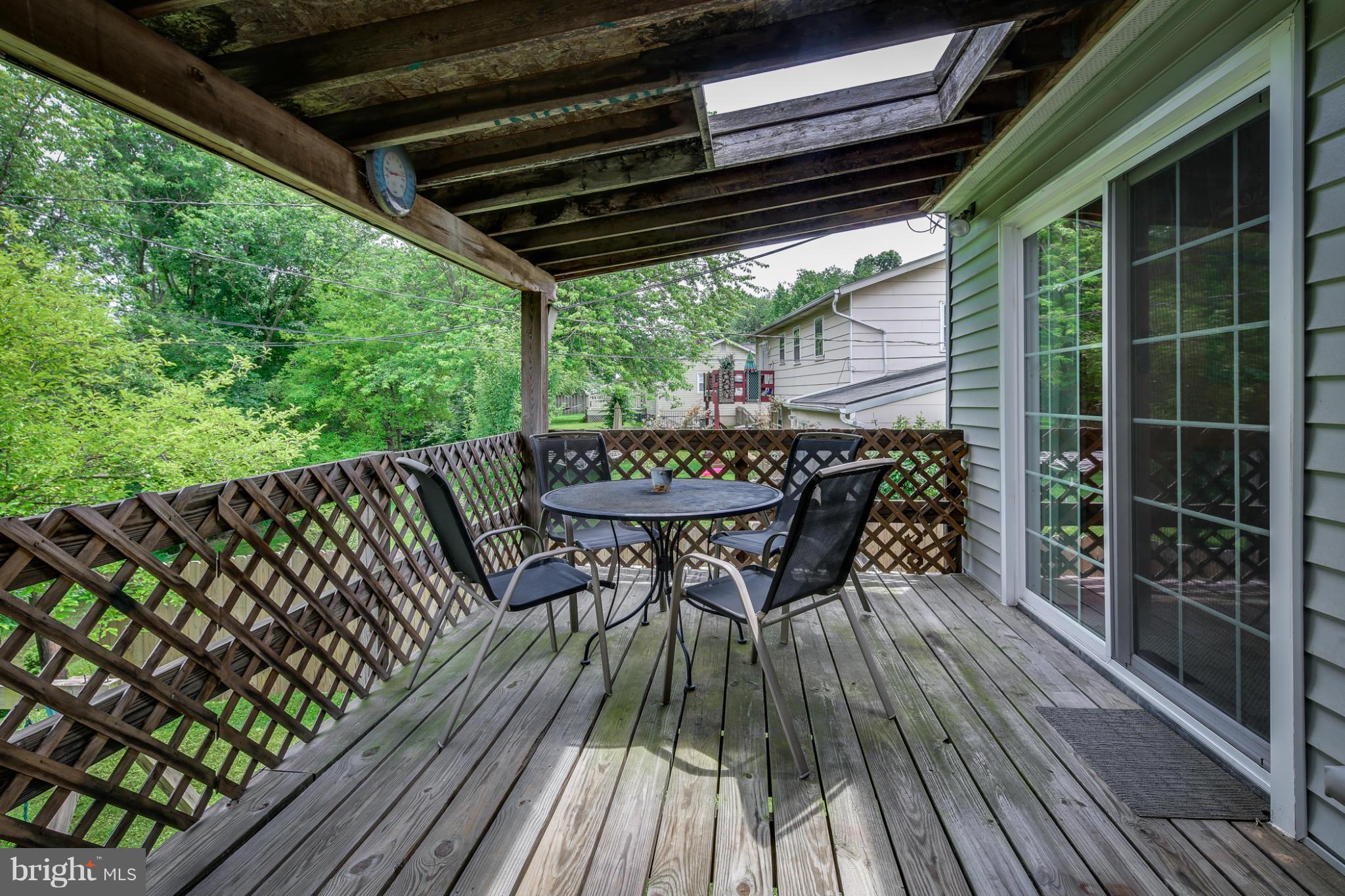 505 Garnett Road Joppa, MD 21085 - Photo 5 of 29 Large Covered Deck w/ Skylight
