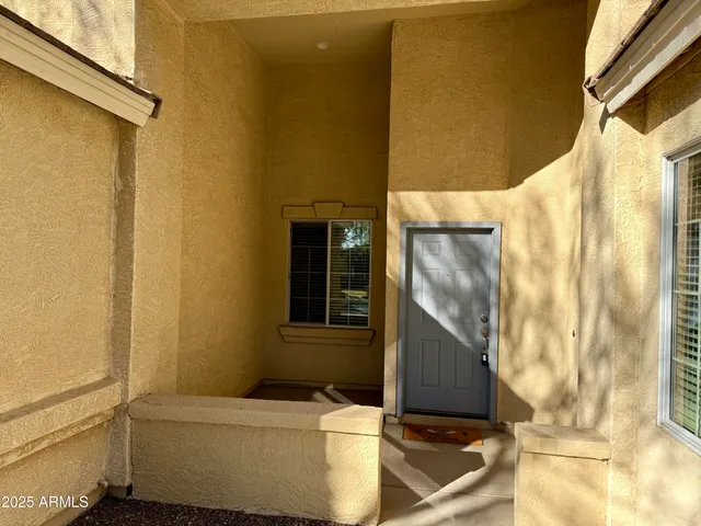 a view of house with a door