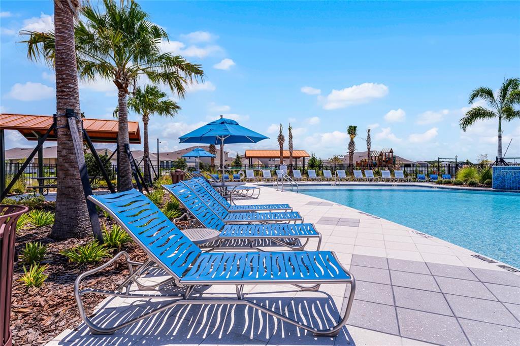 1816 Three Bars Road Kissimmee, FL 34744 - Photo 46 of 59 a view of a swimming pool with a lounge chairs