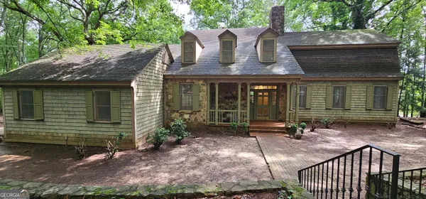 a front view of house