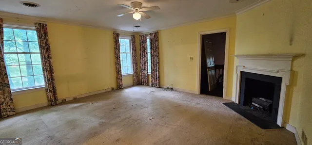 a view of an empty room