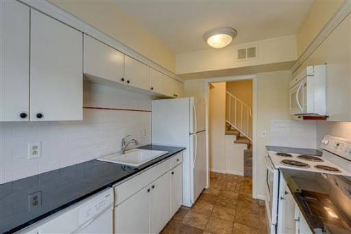 1900 Richard Jones Road, Unit V2 Nashville, TN 37215 - Photo 7 of 23 a kitchen with stainless steel appliances granite countertop a sink stove and refrigerator