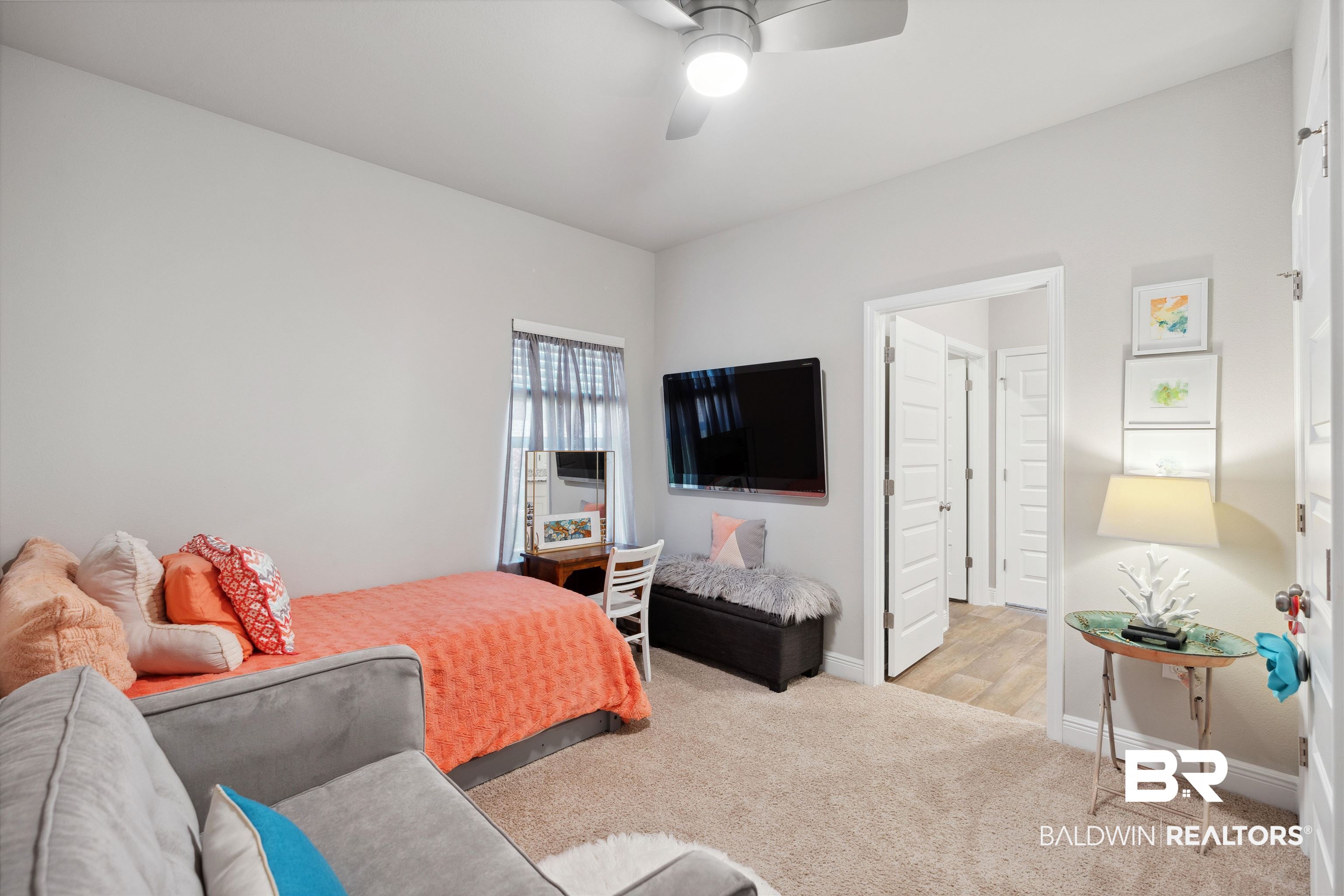23809 Devonfield Lane Daphne, AL 36526 - Photo 23 of 29 Carpeted bedroom featuring baseboards and a ceiling fan