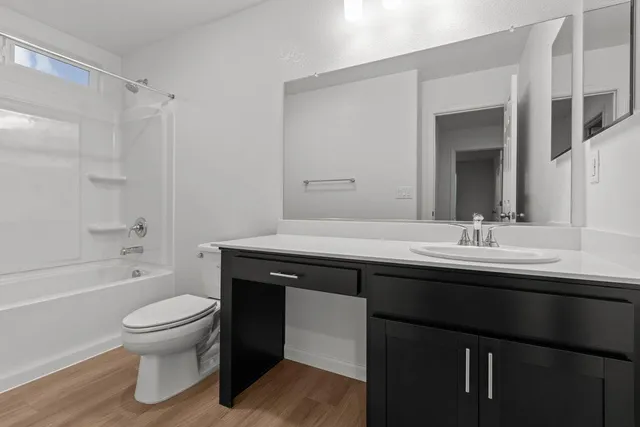 wooden floor and window in a room