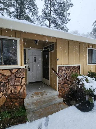 a view of a house with a outdoor space