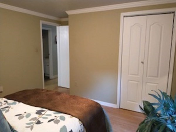 46 Apple Road Brimfield, MA 01010 - Photo 23 of 37 a bedroom with a bed and a potted plant