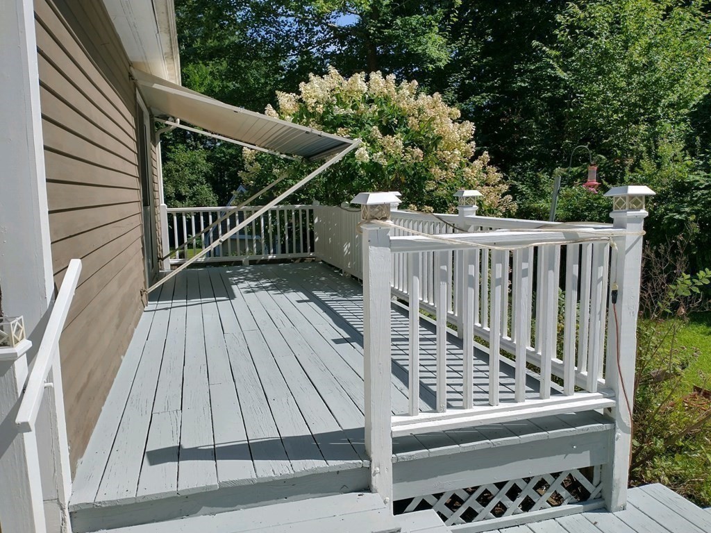 46 Apple Road Brimfield, MA 01010 - Photo 3 of 37 a view of deck with wooden floor and outdoor seating