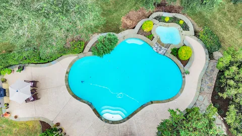 a view of lake from top of house