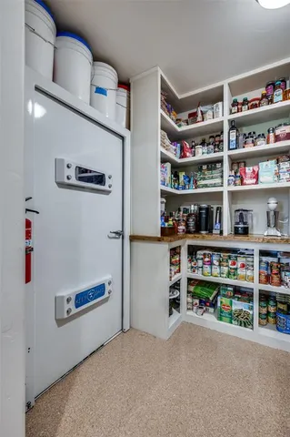 a room with storage and utility