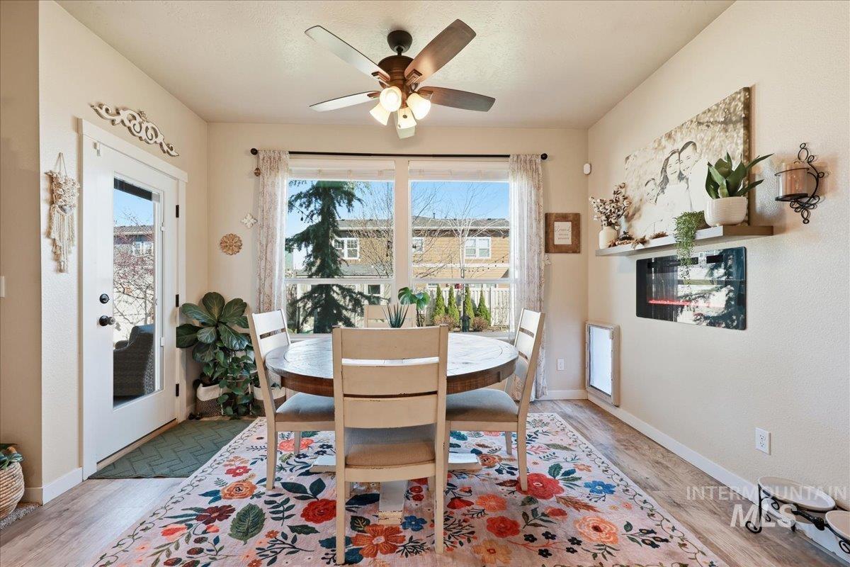 13314 Bloomfield Drive Caldwell, ID 83607 - Photo 6 of 32 Dining room featuring ceiling fan and light wood finished floors