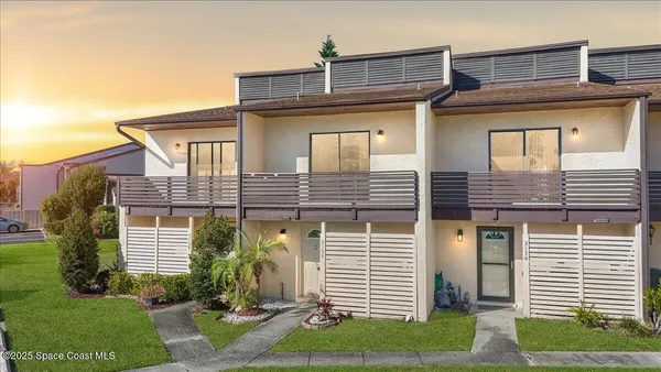 a front view of a house