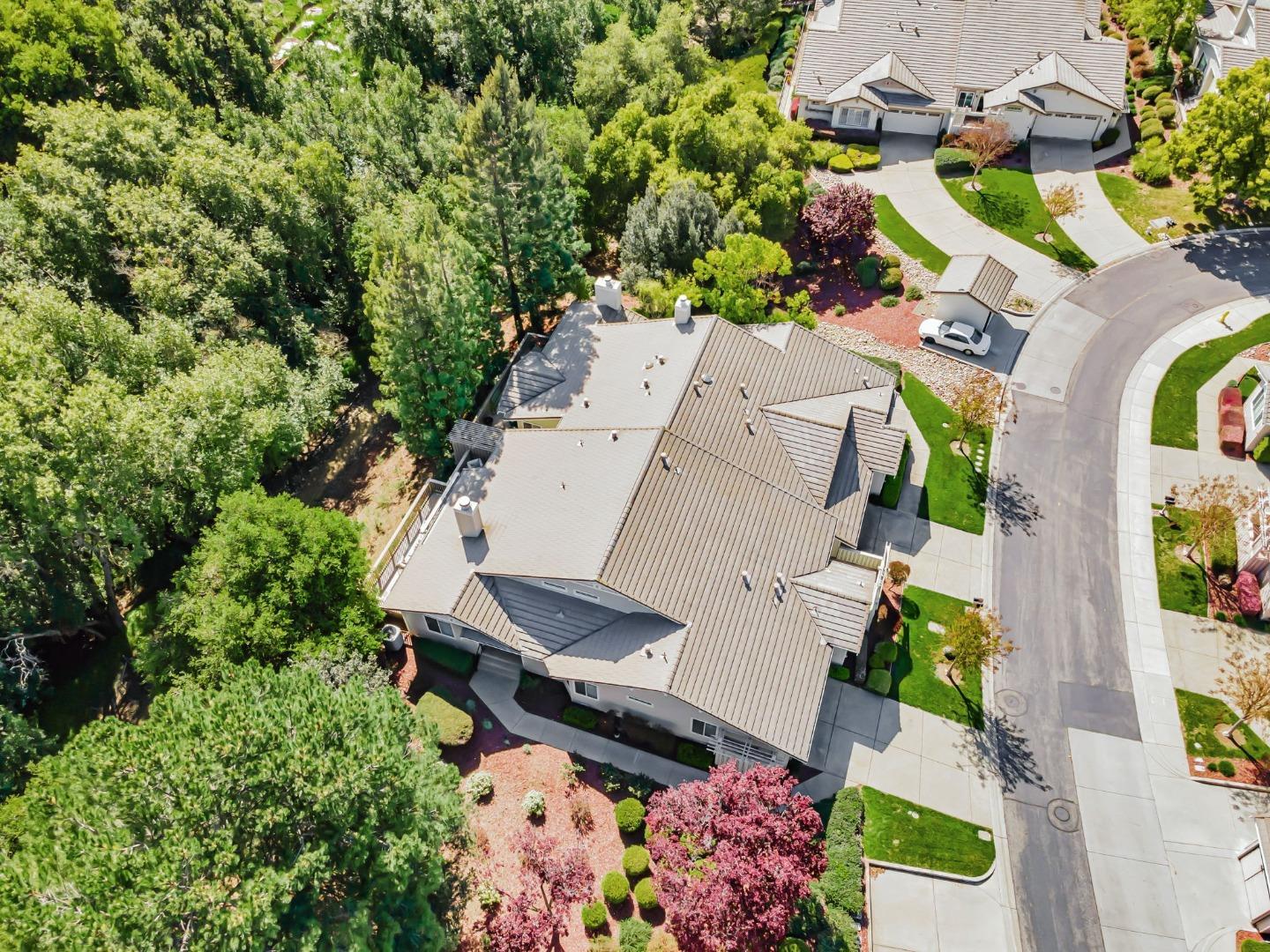 8718 McCarty Ranch Drive San Jose, CA 95135 - Photo 46 of 60 an aerial view of a house with a yard and lake view