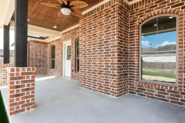 a view of a yard with an outdoor space
