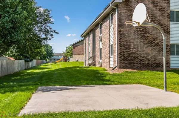 a view of a back yard of the house