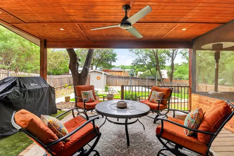 a outdoor space with patio the couches and chairs