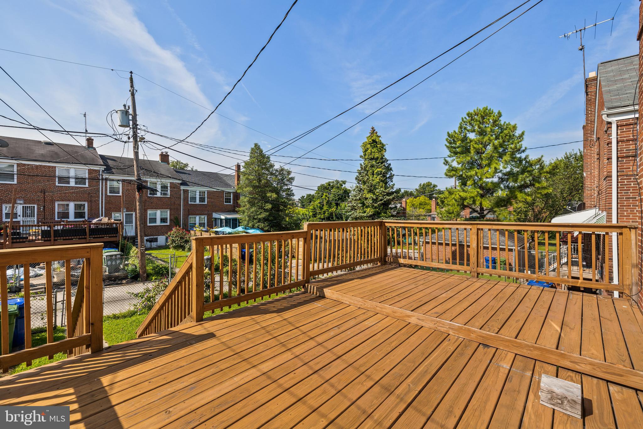 1507 Upshire Road Baltimore, MD 21218 - Photo 28 of 31 large deck off Kitchen