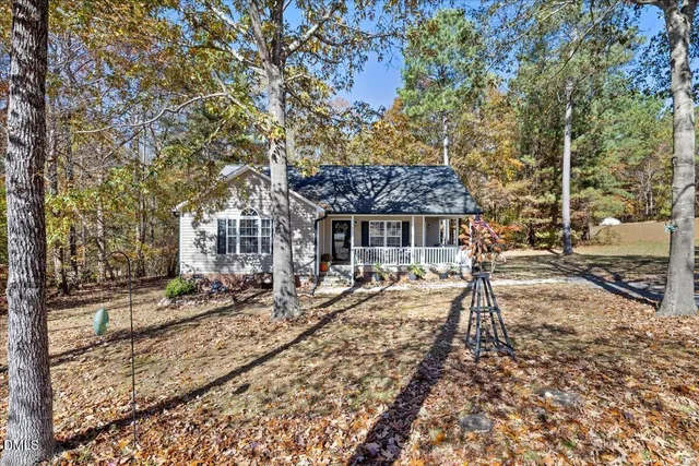 a view of a house with a patio