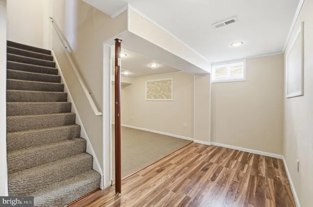 a view of an empty room