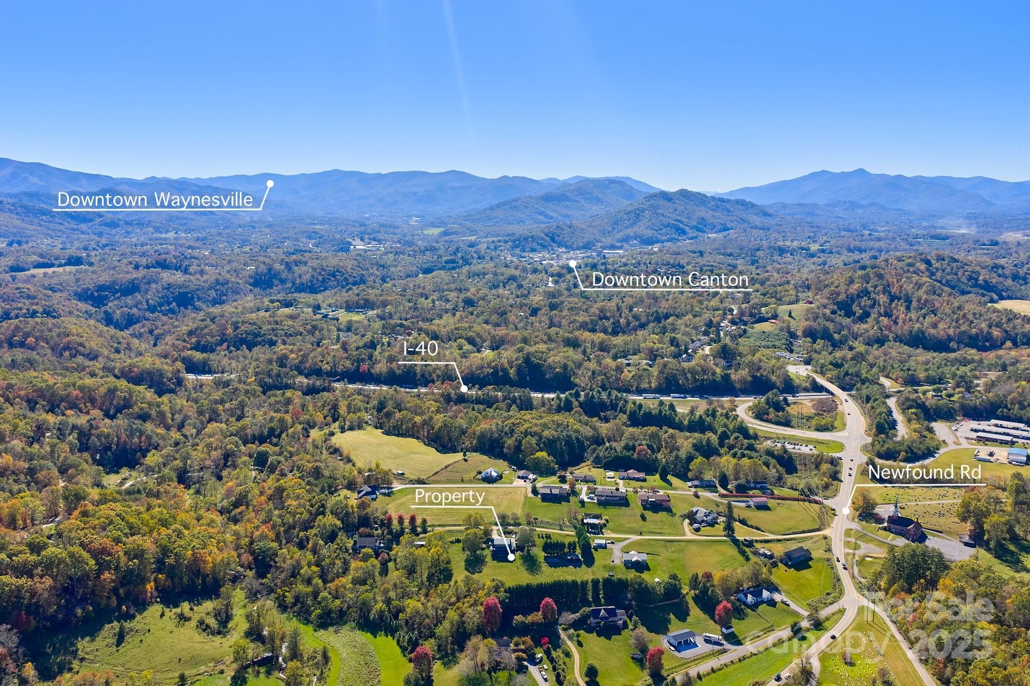 145 Keener Road Canton, NC 28716 - Photo 47 of 48 a view of a city with mountains in the background