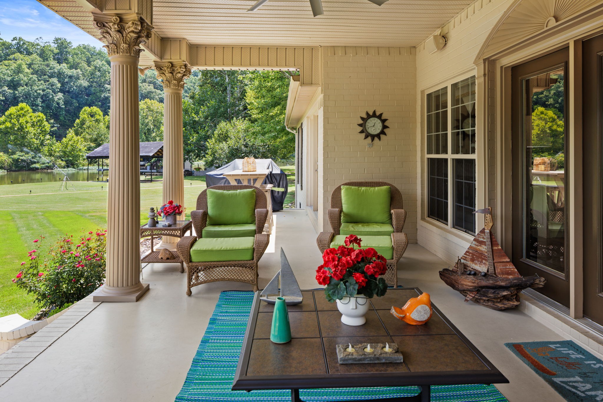 568 County Road 322 Florence, AL 35634 - Photo 35 of 60 a view of a dining room with furniture and a floor to ceiling window