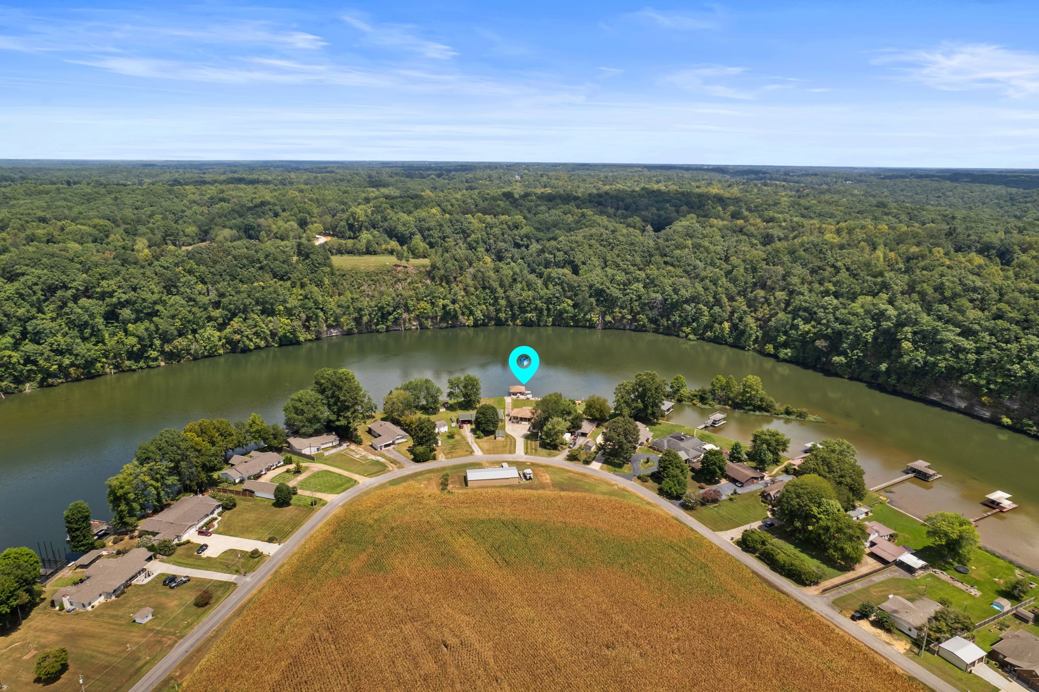 568 County Road 322 Florence, AL 35634 - Photo 59 of 60 a view of a lake with a yard