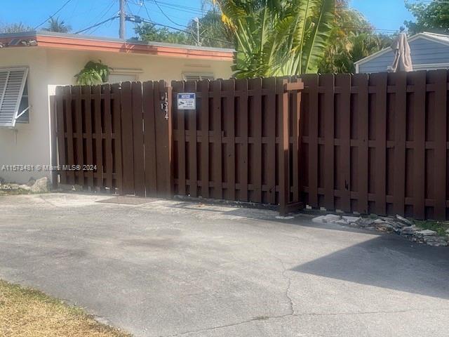 a view of wooden fence