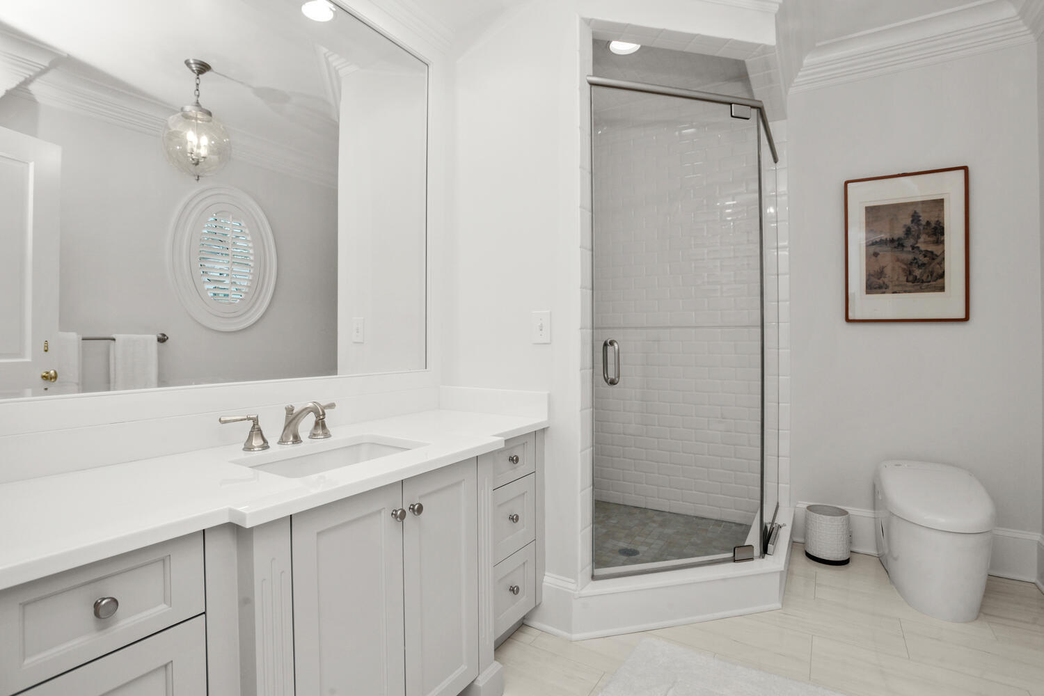3 Half Mile Road Darien, CT 06820 - Photo 24 of 49 a bathroom with a double vanity sink mirror and toilet