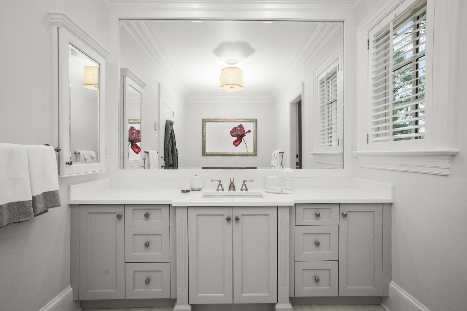 3 Half Mile Road Darien, CT 06820 - Photo 25 of 49 a bathroom with a sink and a mirror
