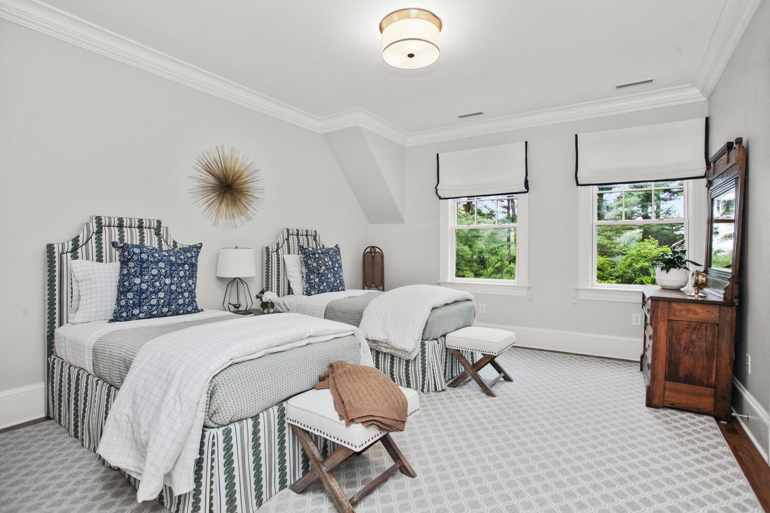 3 Half Mile Road Darien, CT 06820 - Photo 29 of 49 a bedroom with two beds and a large window