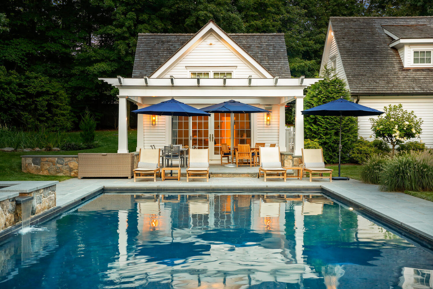 3 Half Mile Road Darien, CT 06820 - Photo 5 of 49 a view of house with a swimming pool