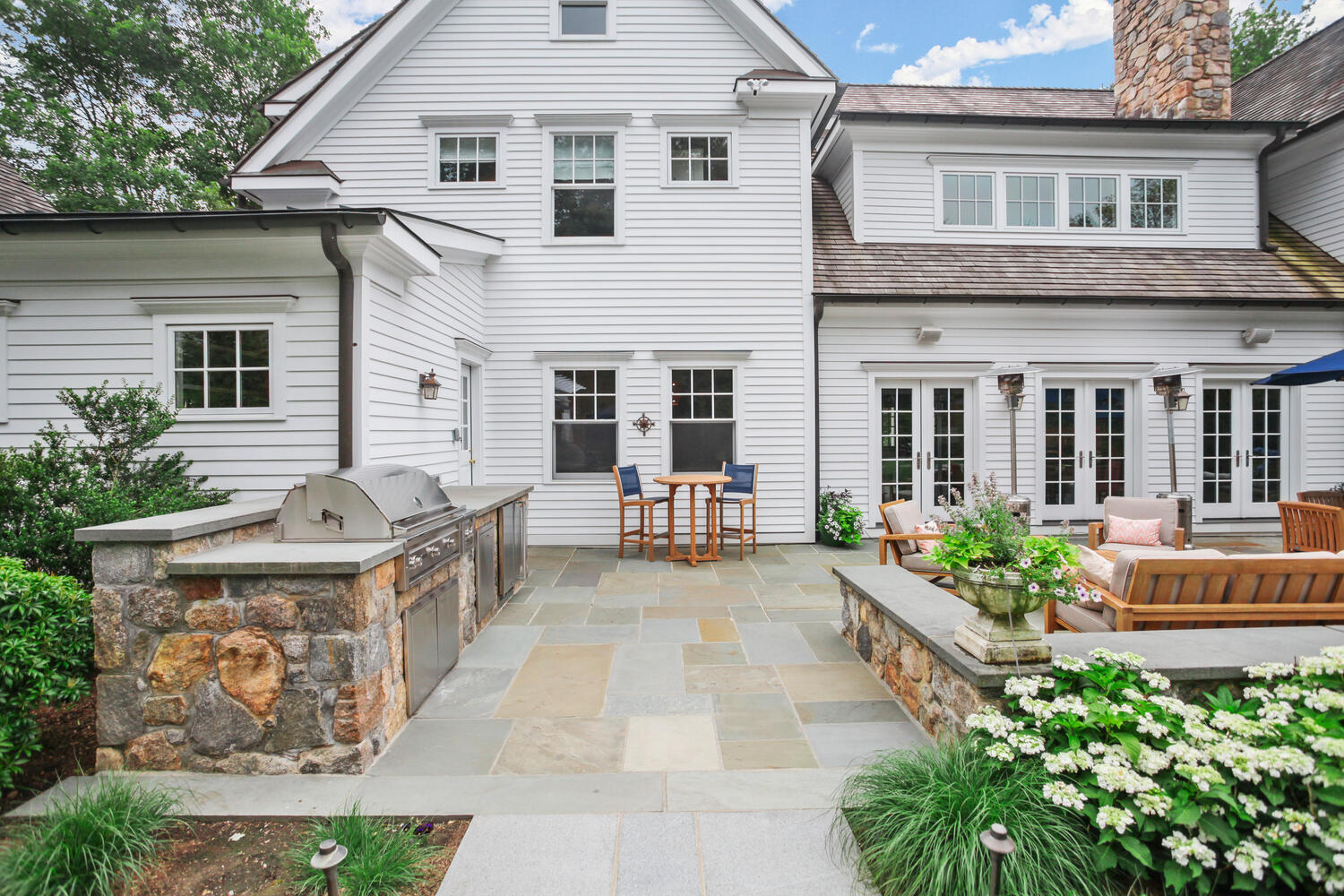 3 Half Mile Road Darien, CT 06820 - Photo 43 of 49 a front view of a house with garden