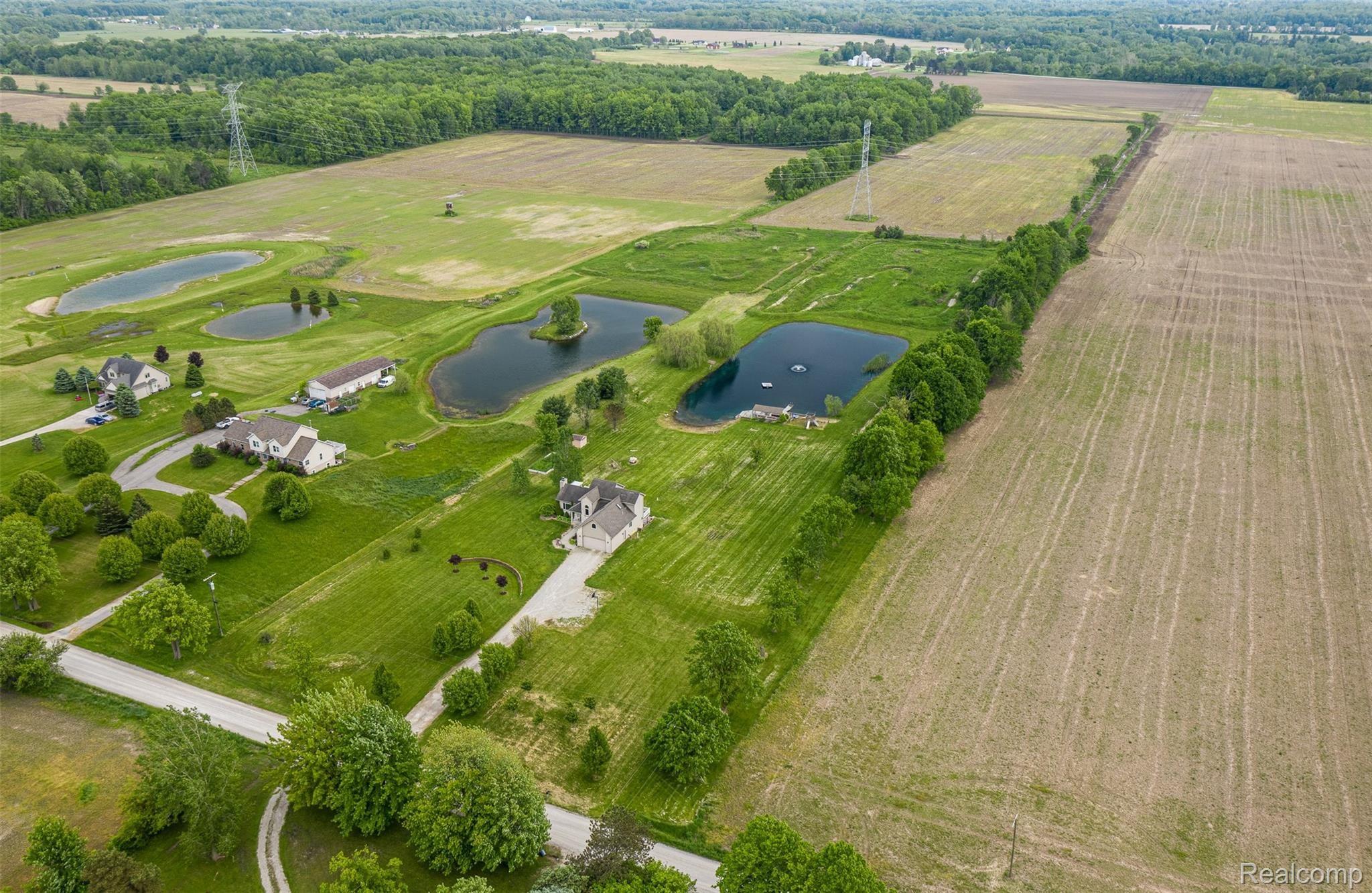 10151 Meskill Road Columbus, MI 48063 - Photo 39 of 39 Aerial front view of property.