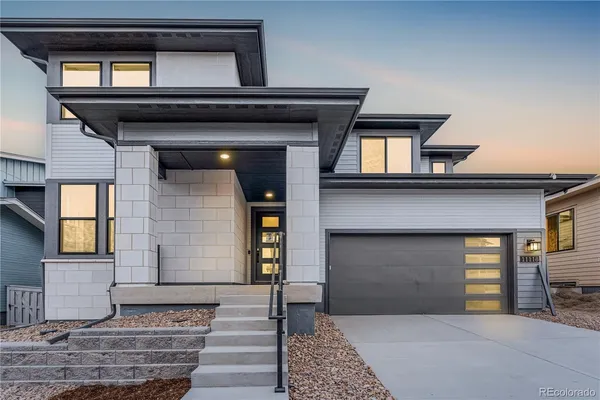 a front view of a house