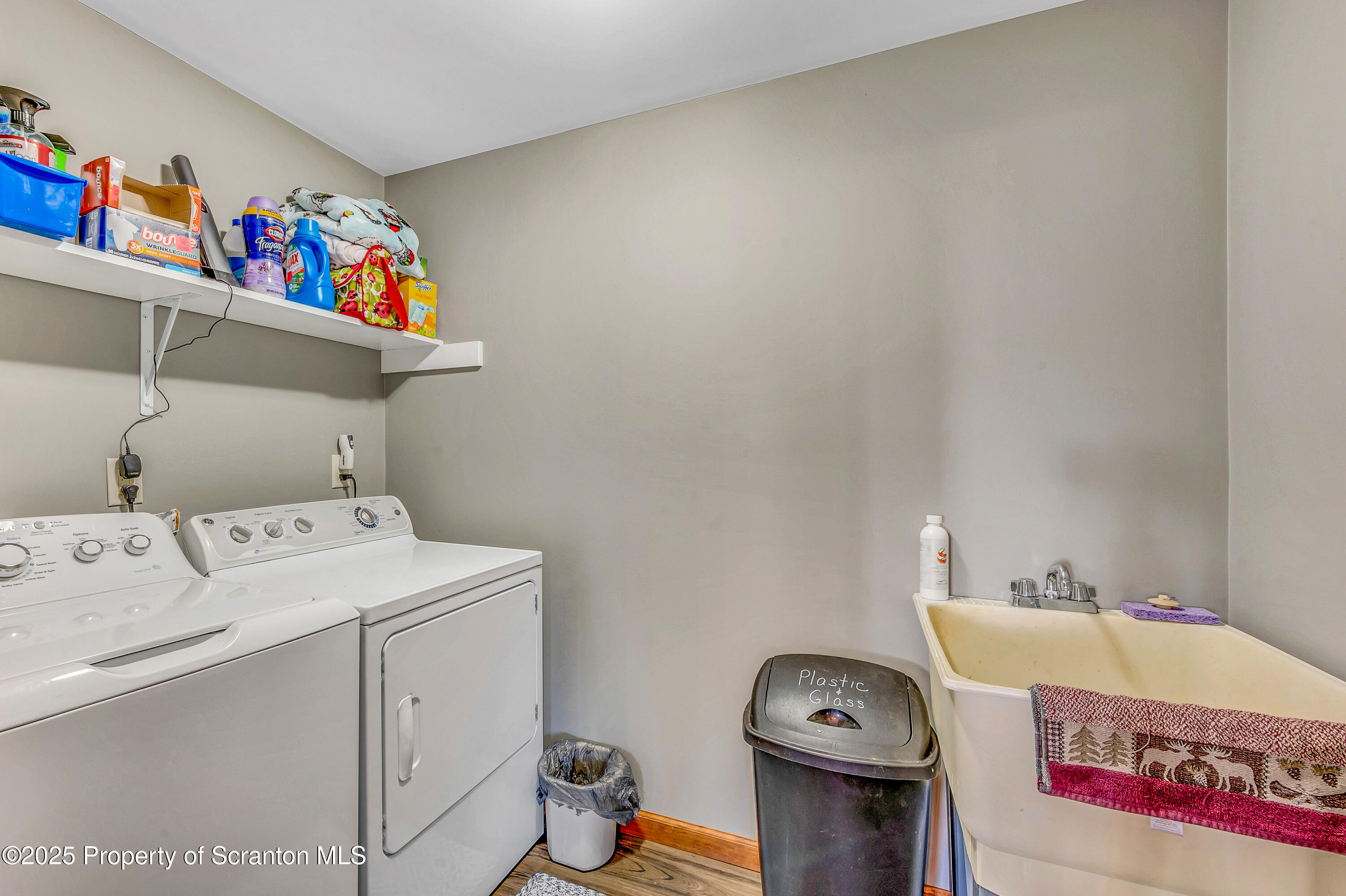5115 State Rte 3013 Springville, PA 18844 - Photo 41 of 74 a utility room with dryer and washer