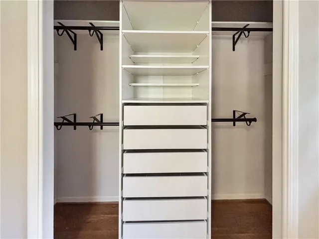 a view of walk in closet