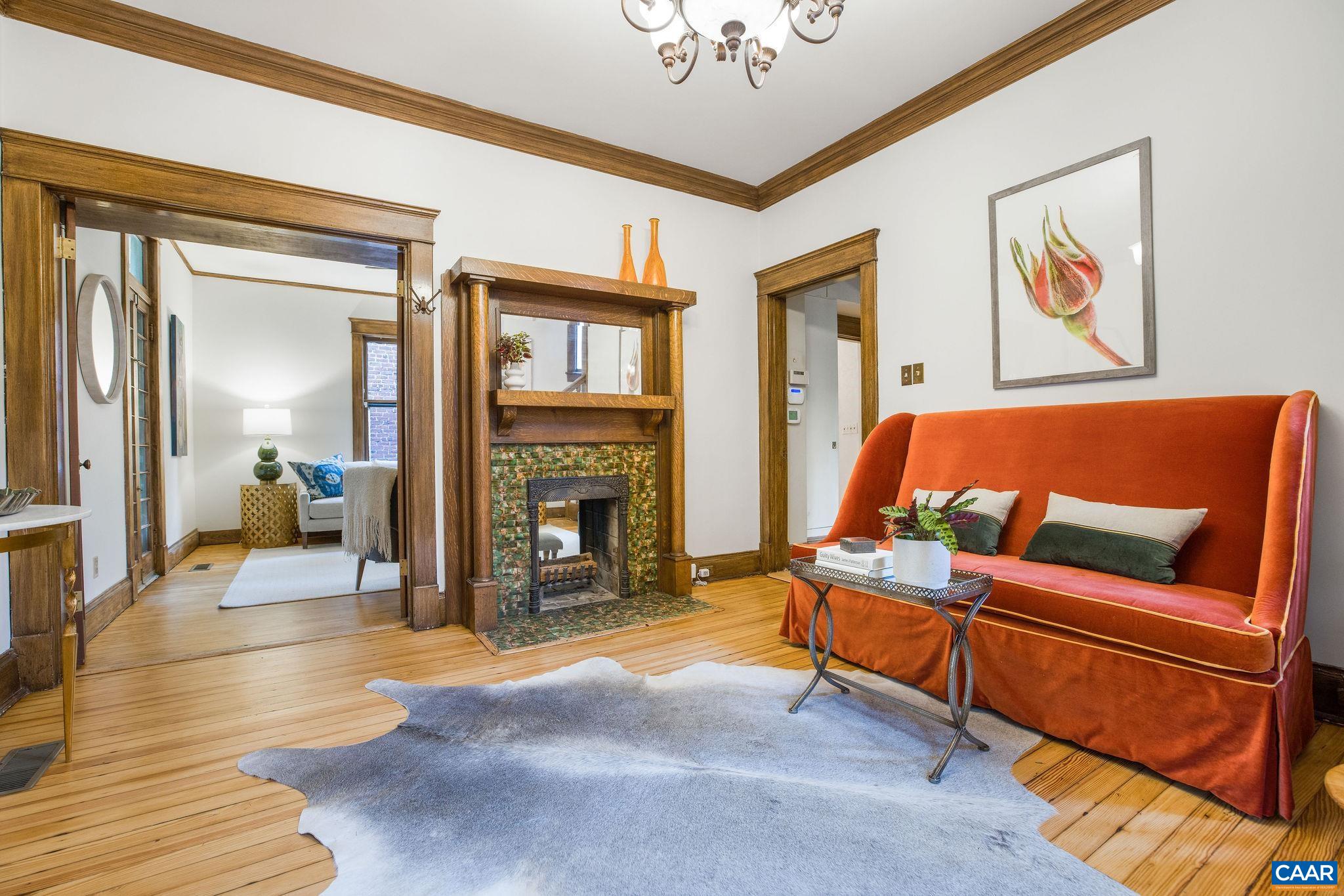 113 Altamont Circle Charlottesville, VA 22902 - Photo 3 of 43 a living room with furniture and a fireplace