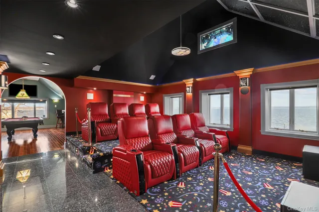 a outdoor space with sitting space