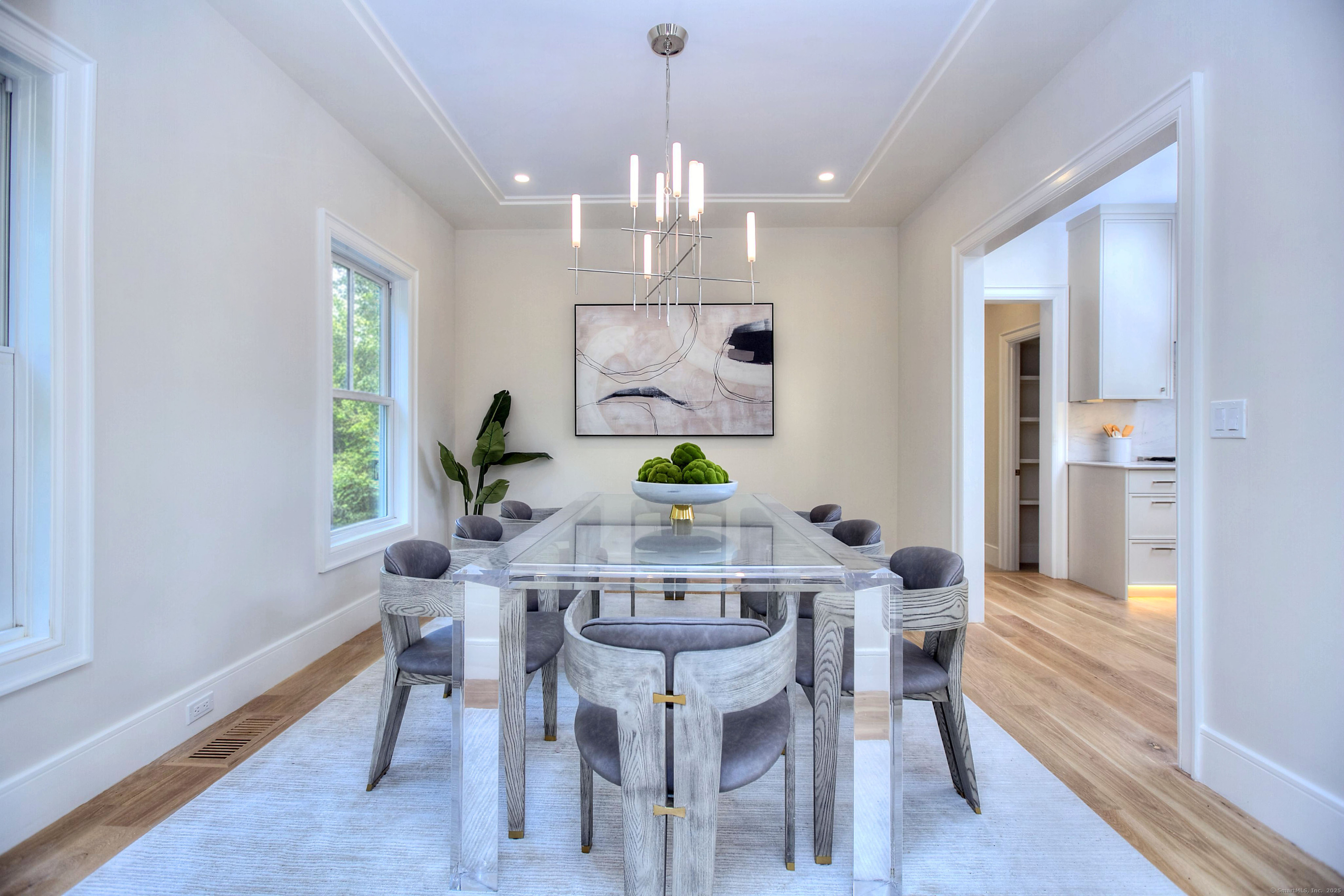 3 Hickory Hill Road Westport, CT 06880 - Photo 10 of 34 a view of a dining room with furniture window and wooden floor