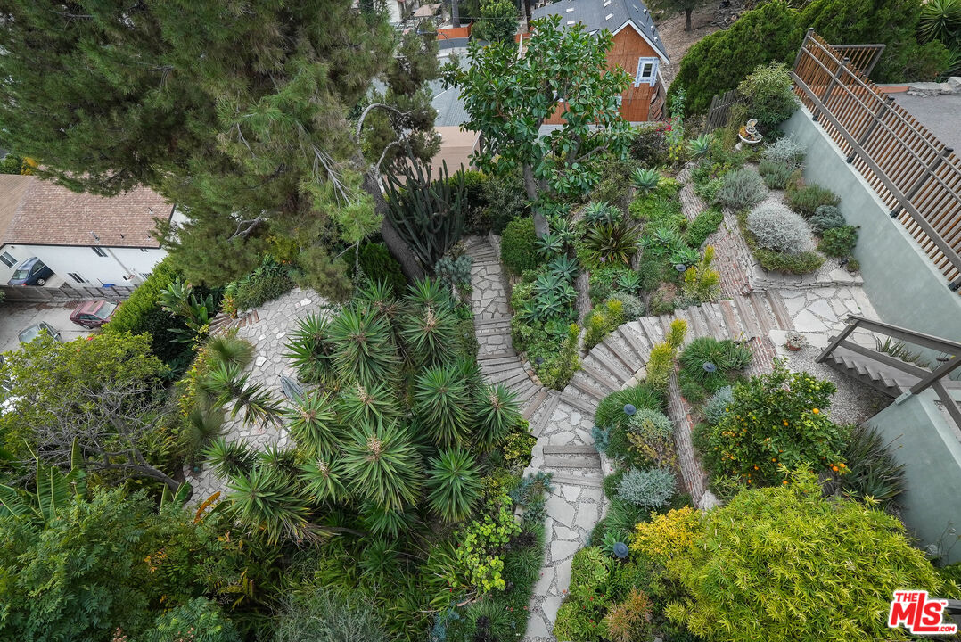 3116-unit A Johnston Street Los Angeles, CA 90031 - Photo 7 of 13 an aerial view of a house with a yard