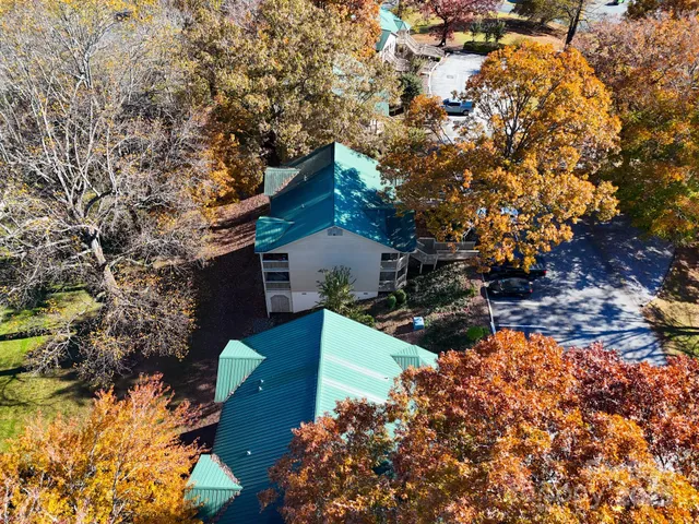 a view of a golf course with a lake