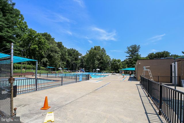 a view of a park with slides