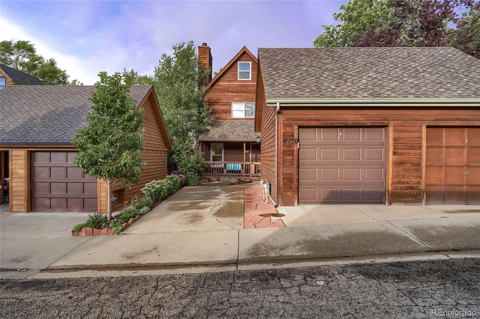 a front view of a house