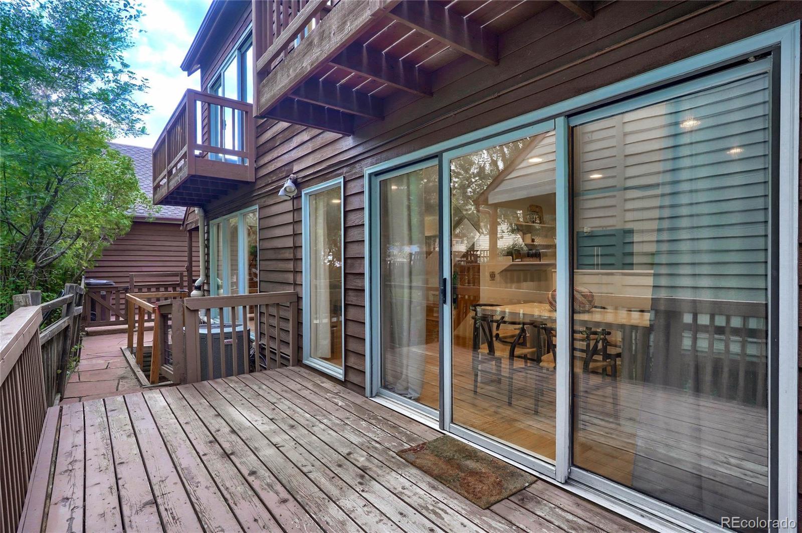 4150 Riverside Avenue Boulder, CO 80304 - Photo 30 of 35 a view of a patio with table and chairs and wooden floor